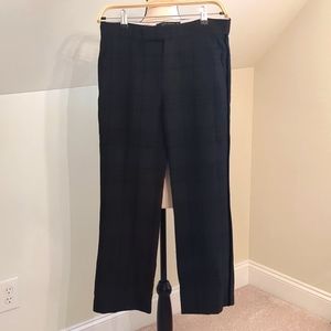 Zara Plaid crop ankle flare dress pants, Size XS